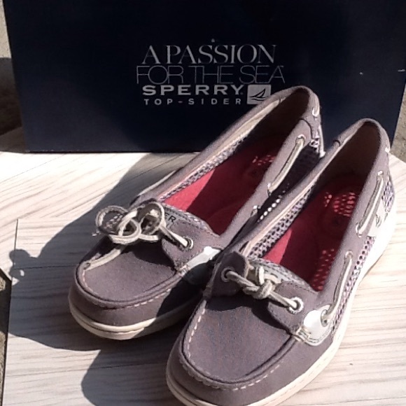 Angelfish canvas sperry top-spider boat shoe