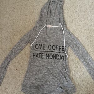 Extra Small "Love Cofffee, Hate Mondays" Hoodie