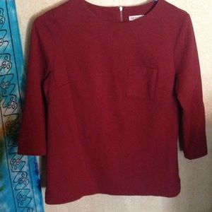 Red Sweater with Half Sleeves