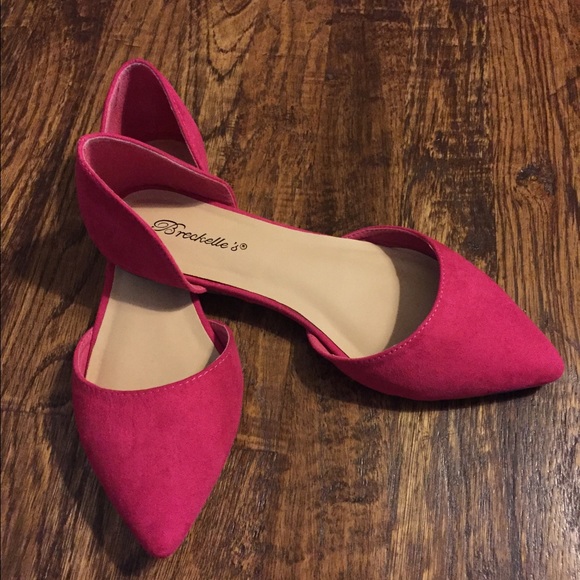 Pink flats