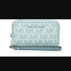 Michael Kors large phone case wristlet wallet