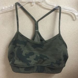 Lululemon camo power y sports bra