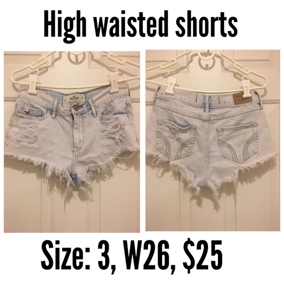 High waisted Hollister shorts