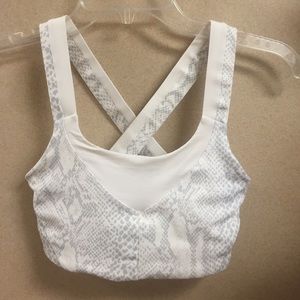 snakeskin print Lululemon sports bra