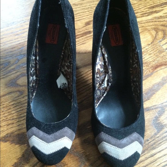 Missoni for Target Black Suede Pumps-NEW size 8
