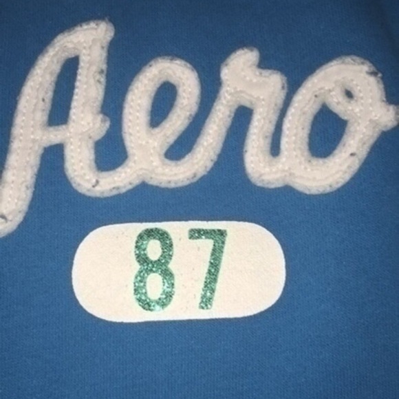 Aeropostale blue cropped sweatpants