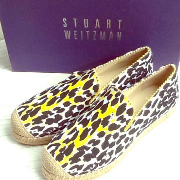 Authentic Stuart weitzmann espadrilles,gold detail