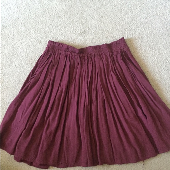 Brandy Melville Maroon Skirt