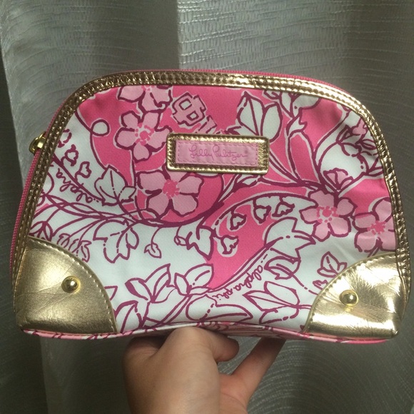 Lilly Pulitzer alpha phi makeup bag/accessory bag