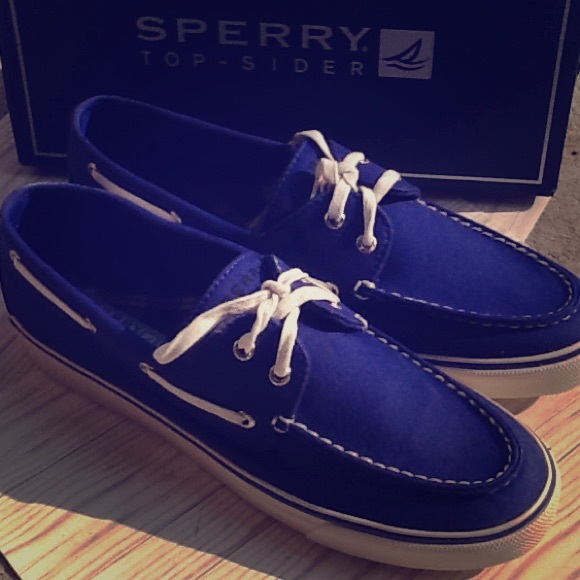 Sperry top-spider biscayne cobalt boat shoes