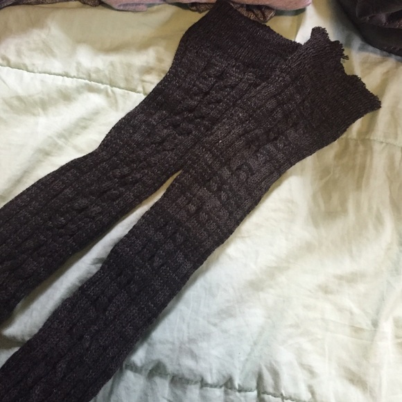 Black leg warmers