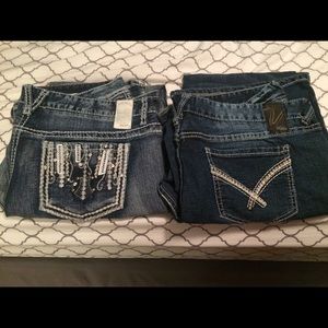 2 pairs of Vanity Jeans