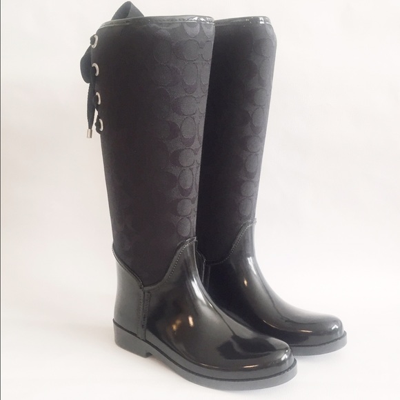 NWOT Coach Rainboots