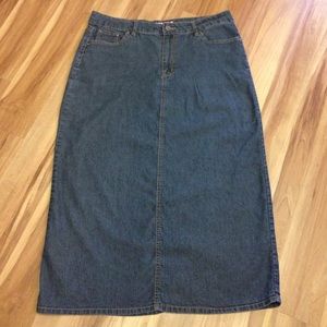 Long jean skirt-great condition