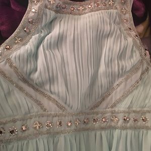 Mint maxi toga dress