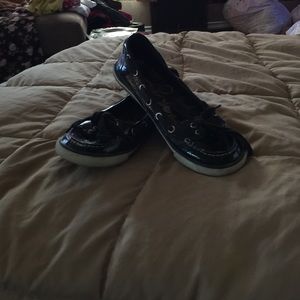 💕REDUCED💕Zigo Soho black tie up flats 8.5