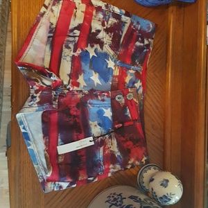 Red white and blue shorts