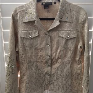 Christine Alexander beaded jacket, size L
