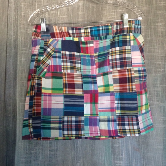 J. Crew madras skirt