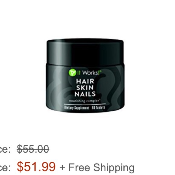 TWO Hair nail and skin