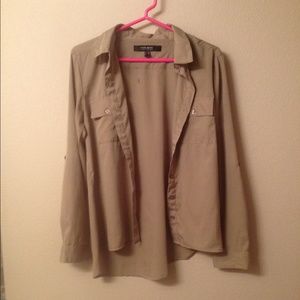 Loose Fitting Button Up Shirt