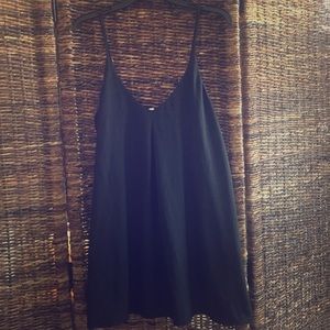 Black skinny strap shift dress! Perfect for summer