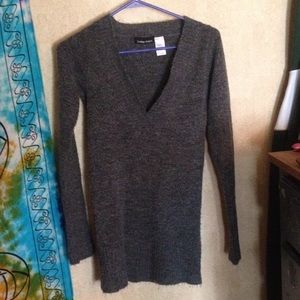 Gray Macy's Sweater Dress