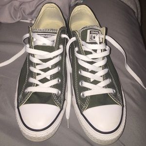 Olive green converse