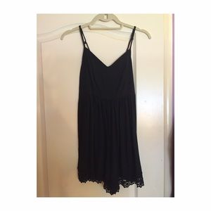 Black tank top romper