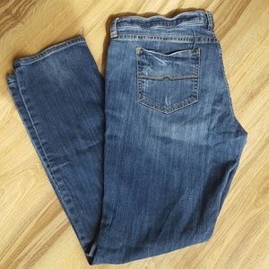Distressed Arizona skinnies size 15
