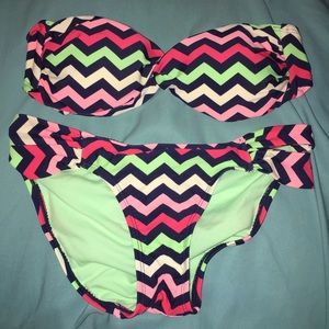 Chevron bathing suit