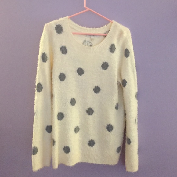 Lauren Conrad large polka dot sweater