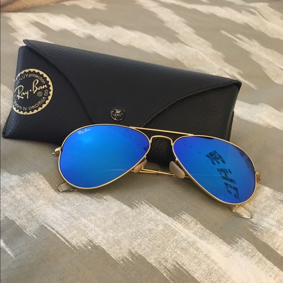 Raybans Blue Flash Lense