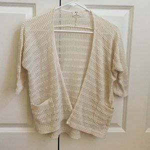 Tan 3/4 Sleeve Cardigan
