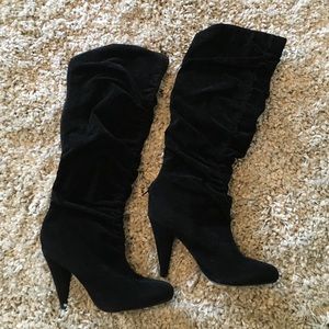 DONATED!! NWOT-Black suede like books