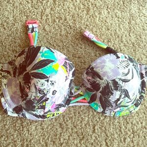 Victoria's Secret strapless push up swim top