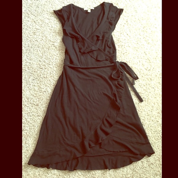 🌞 Free People classic black wrap dress 🌙