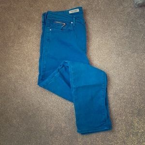 Blue skinny jeans