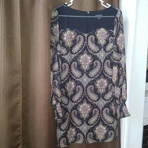 Paisley printed dress