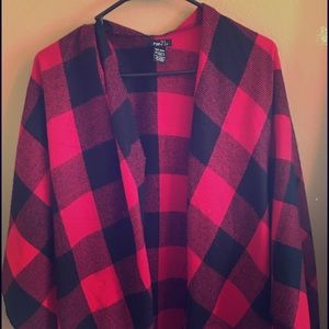 Black & Red Cardi-Shall