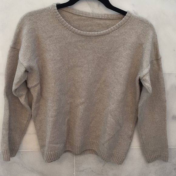 Cream cotton sweater