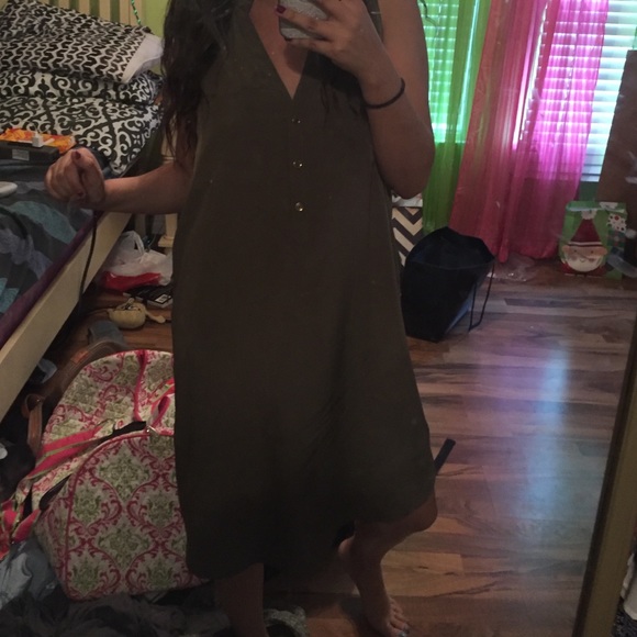Dark green dress