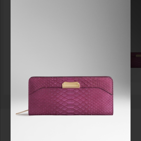 burberry wallet purple