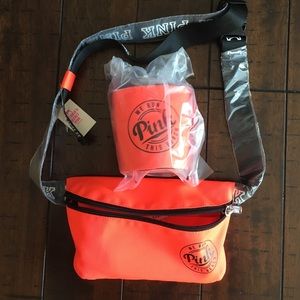BNWT pink fanny pack and loozie