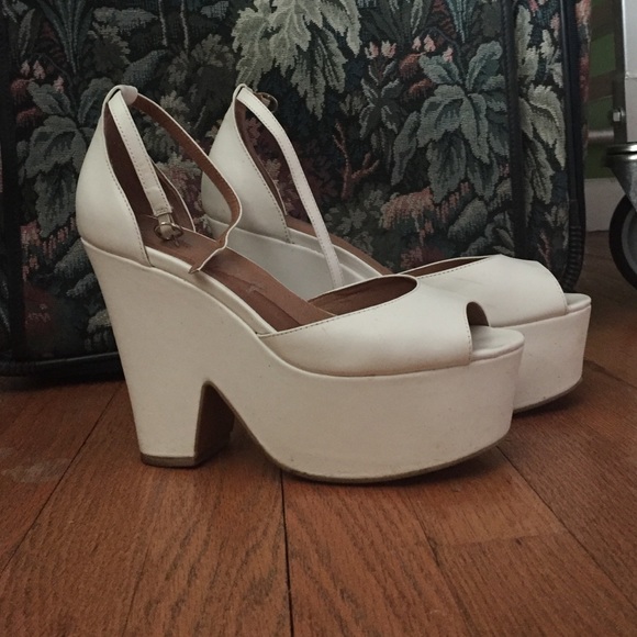 Jeffrey Campbell White Platforms