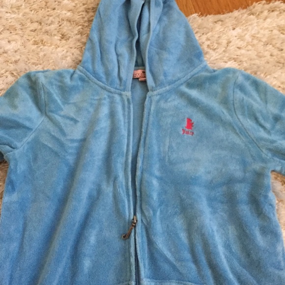 light blue Terry cloth Juicy Zip up