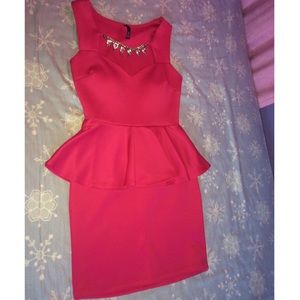 Cute short fuchsia dress