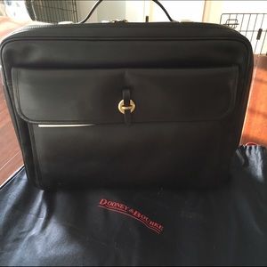 Dooney and Bourke black leather brief case bag