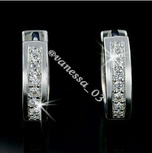 Huggie Earrings with Austrian Crystals