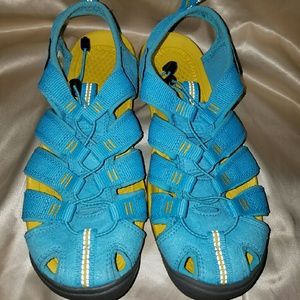 Keen Blue and Yellow Sandals